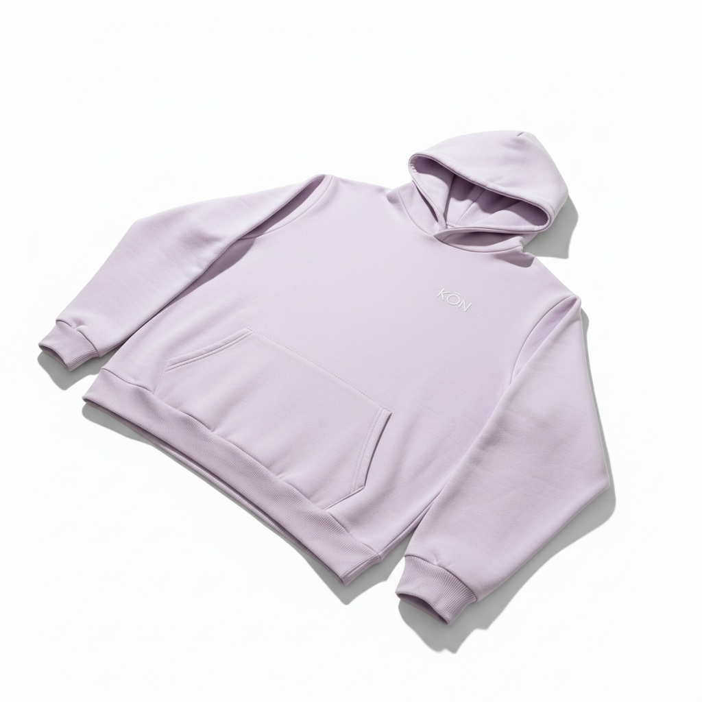 Lavender KŌN Basic Sweatshirt | Organic Cotton Double-Layered Essential
