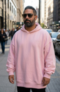 Pink KŌN Basic Sweatshirt | Organic Cotton Double-Layered Essential
