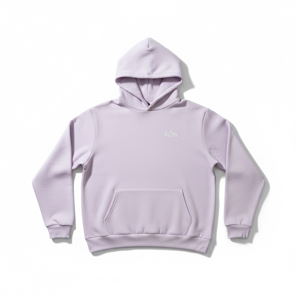 Lavender KŌN Basic Sweatshirt | Organic Cotton Double-Layered Essential