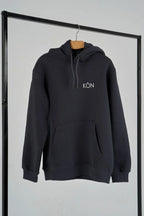 Grey KŌN Basic Sweatshirt | Organic Cotton Double-Layered Essential